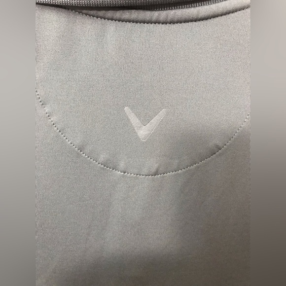 Callaway Men Quiet Shade Opti Dri Chev Lightweight Short Sleeve Polo Size XL - Picture 9 of 11